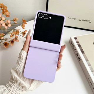 Ốp điện thoại mờ màu kẹo Dopamine cho Samsung Galaxy Z Flip 7 7FE 6 5 Flip 4 3 5G Bản lề bảo vệ mặt sau cứng