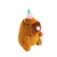 Móc khóa OLVIDO Capybara, Móc khóa sang trọng màu nâu Polyester, Đồ chơi mặt dây chuyền PP bông ép để tạo bong bóng Capybara hình Capybara bong bóng móc khóa cho bé gái