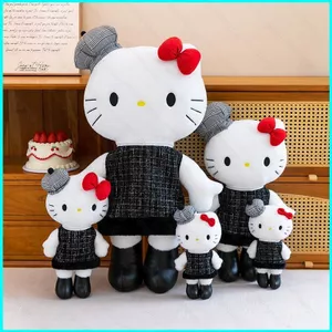 HK1 Sanrio Hello Kitty Plushie Vintage Áo Dài Quý Bà Sang Trọng Búp Bê Sang Trọng Thanh Lịch Mềm Đồ Chơi Nhồi Bông KH1