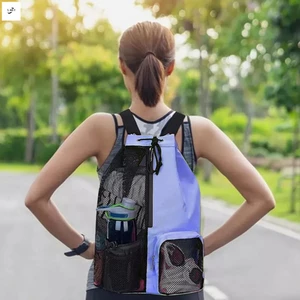 Ba lô lưới đi biển - Túi ướt tập bơi có thiết kế lưới