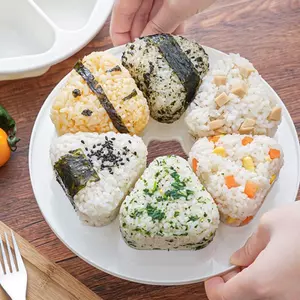Khuôn Sushi DIY Cơm Trưa Tam Giác Cơm Bóng Hộp Cơm Trưa Hành Cơm Bóng Thực Phẩm Báo Chí Tam Giác Làm Sushi Khuôn Sushi Bộ Dụng Cụ Nhà Bếp VN