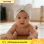 Mũ Bé Gái Bé Trai Sơ Sinh - Kiểu Khăn Xếp Nơ, Mềm Mại, Thoáng Khí