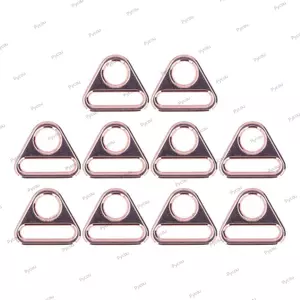PYCOU 10 Chiếc Tam Giác Khóa Điều Chỉnh, Tay Nghề Tốt Chiều Rộng 1 Inch Có Thể Điều Chỉnh Khóa Kim Loại, Dây Đeo Túi Hợp Kim Kẽm Có Thể Điều Chỉnh Dây Đeo Ba Lô Phần Cứng