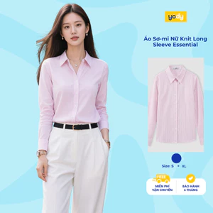 Áo Sơ-mi nữ YODY áo dài tay, vải Knit Long Sleeve Essential TRA - WOSH26A010