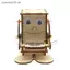 SRVN Robot Ăn Đồng Xu Gỗ DIY Mô Hình Giảng Dạy Học Thân Dự Án Bộ Dành Cho Trẻ Em Thí Nghiệm Khoa Học Đồ Chơi Giáo Dục Bộ Lắp Ráp Bằng Gỗ.