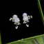 Mori Thiết Kế Phong Cách Tươi Ngọt Ngào Micro-Dát Zircon Bông Tai Hoa Sang Trọng Thanh Lịch Bông Tai Nhà Máy Trang Sức