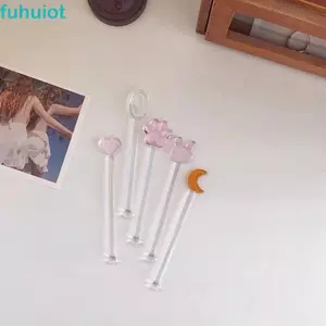 Thanh khuấy FUHUIOT Dễ dàng làm sạch Hoạt hình Máy khuấy sáng tạo cho gia đình Tập hợp nước trái cây Trộn cocktail Kết cấu cao Dễ sử dụng Thanh tráng miệng