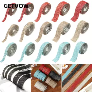 GETVOW 1 Sân Tự Dính Kim Cương Giả Nghệ Thuật Thủ Công Phụ Kiện May Vá Pha Lê Miếng Dán Lấp Lánh
