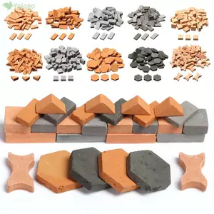 YOLOGO 40 / 50 / 70 Chiếc Gạch Thu Nhỏ Bàn Cát DIY Xây Dựng Đồ Chơi Trẻ Em Cảnh Phụ Kiện Mô Hình