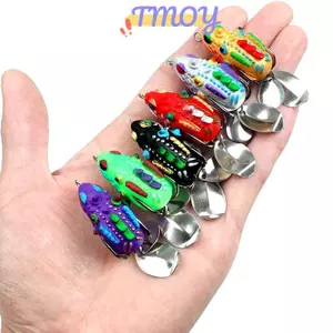 TMOY 1 Mồi Nhân Tạo Sáng Bóng Đôi Móc Dụ Mồi Câu Cá Mồi Mềm Blafish Giả Mồi Mềm TMOY