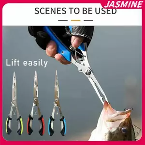 JASMINE Kìm Cá Đa Năng Công Thái Học Chống Trơn Trượt Cắt Dây Câu Cá Móc Kìm Dụng Cụ Ngoài Trời Cắt Dòng JASMINE