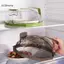 GDDHome Vỏ Vi Sóng Cho Thực Phẩm Trong Suốt Lò Vi Sóng Splatter Có Máy Hấp Nước Và Tay Cầm Đĩa 10 Inch Có Tiện Ích Nhà Bếp HOT