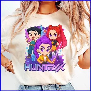 GN nhóm nhạc thần tượng Kpop Áo thun Mira Rumi Joey tee Demon Hunter Merch Quà tặng cho người hâm mộ Huntrix NG