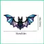 Đồ trang trí dơi cho Halloween Acrylic Đồ dùng dự tiệc chịu thời tiết ngộ nghĩnh Đồ trang trí Halloween Bát Nghệ thuật treo tường cho jiwvn