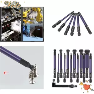 Mũi khoan lục giác NOTE1, Mũi lục giác đầu bi 75mm chống va đập, Chân lục giác 1 / 4 Inch di động có ổ cắm hai đầu Mũi tuốc nơ vít lục giác chống mài mòn