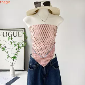 THEGIRL8B Khăn In Chấm, Khăn Vuông Nhỏ Y2K In Hình, Phù Hợp Với Hình Học Nhiều Màu Sắc Hình Học Bé Gái Cay Chấm Bi Khăn Lụa Khăn Thắt Lưng