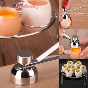 Dụng cụ cắt trứng bằng thép không gỉ Dụng cụ mở vỏ trứng Topper Dụng cụ nấu ăn nhà bếp
