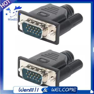 2 Chiếc VGA Hiển Thị Ảo Adapter Nam Giả Cắm EDID Không Đầu Ma Giả Lập Khóa Tấm VGA Video Card Spoofer