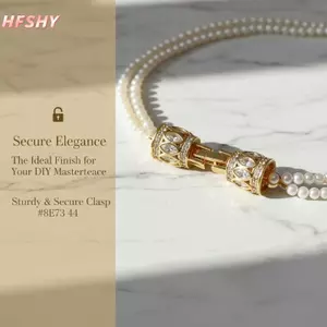 HFSHY Mạ Vàng Lấp Lánh Zirconia Trang Sức Kẹp Không Mòn Cho DIY Trang Sức Làm Vòng Tay Vòng Chân Nelace Đồ Thủ Công VN