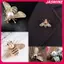 JASMINE Dòng Côn Trùng Thổ Cẩm Tinh Tế Thổ Cẩm Pha Lê Kim Cương Giả Pin Trang Sức JASMINE