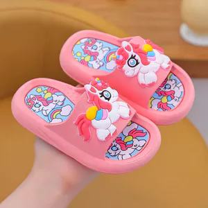 Dép Trẻ Em Bé Gái Bé Gái Mùa Hè Nhà Tắm Trong Nhà Phòng Tắm Chống Trơn Trượt Hoạt Hình Siêu Mềm Mặc Ngoài Trời Dễ Thương OCPF