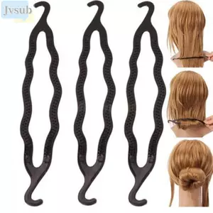 Kẹp tạo kiểu JVSUB dành cho nữ Que bện đen