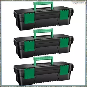 Hộp dụng cụ 10 Inch Hộp lưu trữ dụng cụ bằng nhựa có tay cầm để sửa chữa thợ mộc và thợ điện Hộp lưu trữ dụng cụ di động