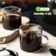 Cốc Espresso Bộ 2, 4 OZ Kính Trong Suốt Đôi Vòi Cốc Espresso Shot