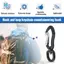360° Kẹp Carabiner xoay xoay, Khóa Carabiner D hợp kim nhôm đa chức năng để cắm trại ngoài trời đi bộ đường dài