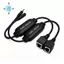 Bộ mở rộng âm thanh 100M 3,5mm Âm thanh 3,5 mm sang RJ45 Bộ mở rộng cáp mạng 100m Bộ phát tín hiệu mở rộng