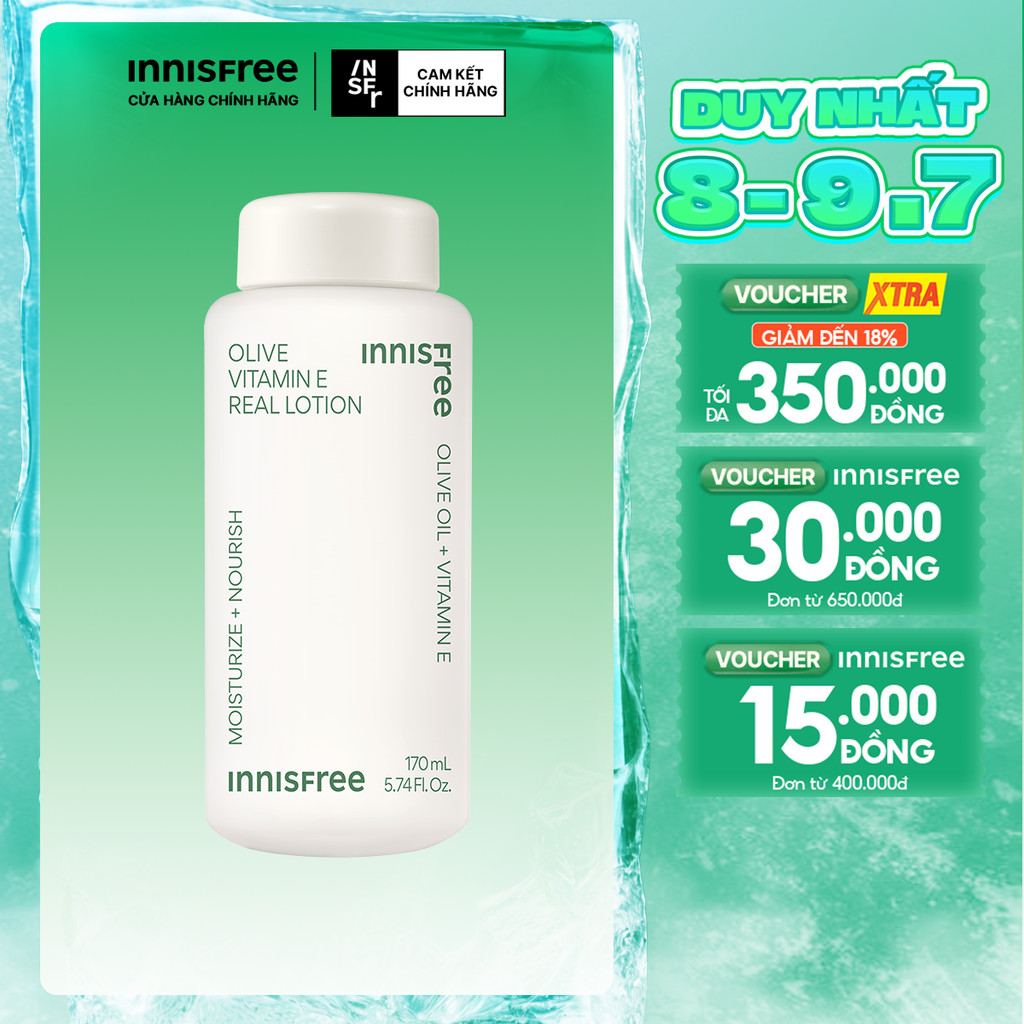 Sữa dưỡng ẩm innisfree Olive Real Lotion 170ml