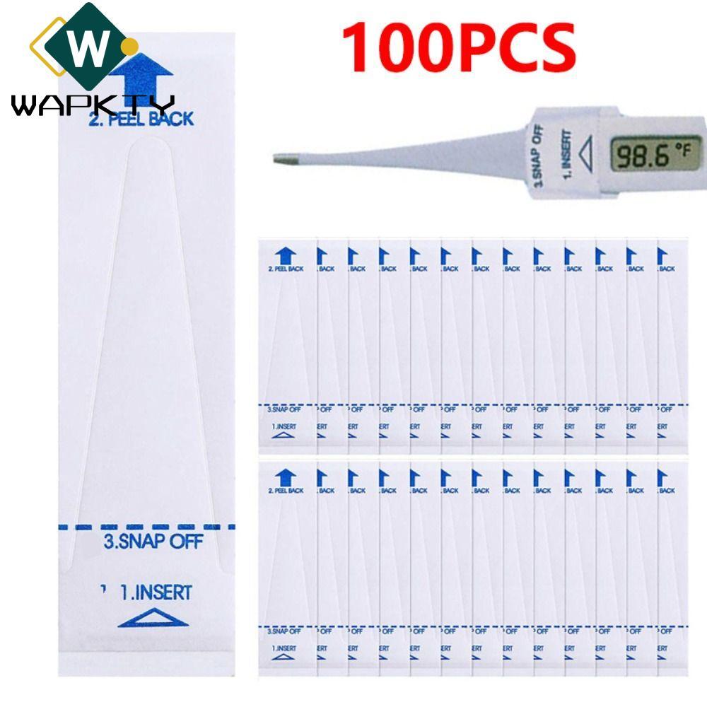 WAPKTY 100 CÁI Vỏ đầu dò nhiệt kế, Vỏ đầu dò kỹ thuật số tiện lợi mỏng, Vỏ bảo vệ vệ vệ sinh dùng một lần an toàn chất lượng cao cho trung tâm y tế