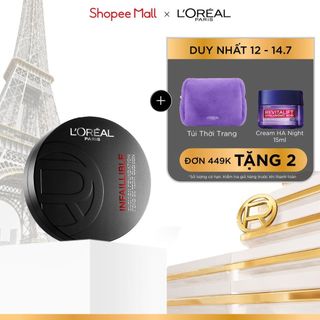 Phấn nước dạng kem nền 24H mịn mướt lâu trôi, che phủ, kiềm dầu L’oreal Paris Infallible Fresh Wear 11G