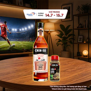 Combo 1 chai nước mắm Chin-su 365 700ml + 1 hủ tiêu đen Đắk Lắc Chin-su 60gr