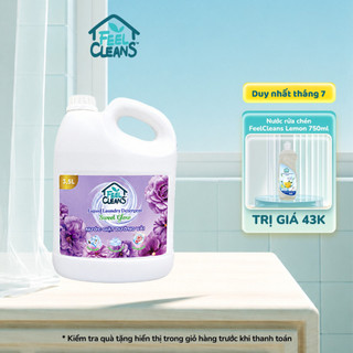 Nước Giặt FeelCleans 3.5L Tím Sweet Glow Hương Hoa Ngọt Dậy, Đánh Bay Vết Bẩn, Giữ Sợi Vải Mềm Mại Cho Cả Gia Đình