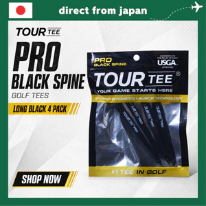 Toutee Pro Tour Golf Tees – Phiên Bản Giới Hạn Màu Đen (4 chiếc Dài / Bộ Combo)