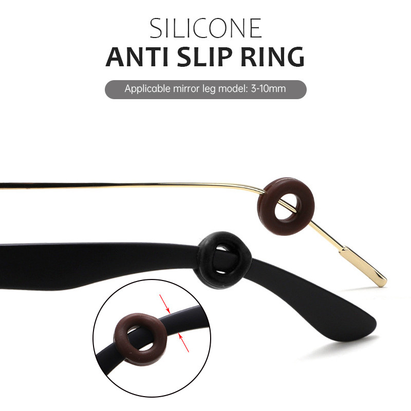 [dollpen] Kính Mắt Tay Chống Trơn Trượt Vòng Silicon Chống Trơn Trượt Kẹo Màu Bịt Tai Phụ Kiện Kính Màu