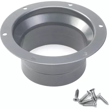 Đầu nối ống Crapyt Mặt bích Quạt kim loại Ống thông gió 1 CÁI Màu đen 3 inch 75mm Làm mát sưởi ấm bằng ốc vít cho ống làm mát Tấm lót làm mát phòng tắm Xưởng nhà bếp Quạt máy sấy văn phòng