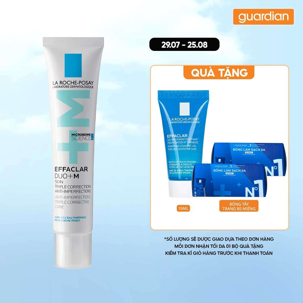Kem Dưỡng Giảm Mụn La Roche Posay Effaclar Duo+M 40ml