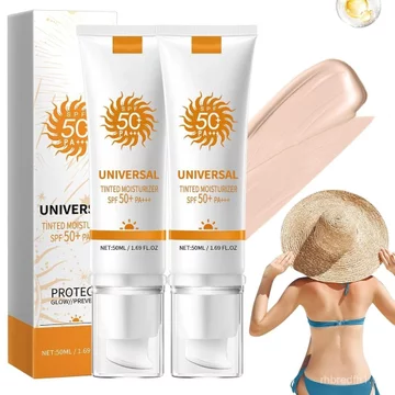 Kem Chống Nắng Màu Cho Mặt SPF 50, Bảo Vệ Đa Năng Solar Con Color, Kem Chống Nắng Mặt Trời Dưỡng Ẩm, Tinh Chất Chống Nắng Dưỡng Ẩm Mặt Kem Chống Nắng Dưỡng Ẩm, Không Dính | Kem chống nắng cỡ du lịch (
