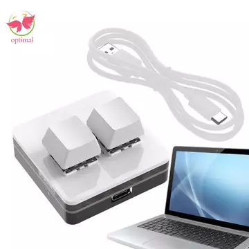 Bàn phím dán sao chép OPTIMAL LIMIT, Bàn phím mini 2 phím mini Acrylic tùy chỉnh, Bàn phím trao đổi nóng Công tắc đỏ Chìa khóa cơ 2 phím Trò chơi bàn phím mini
