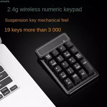 Máy tính JOMAER Bàn phím nhỏ Bluetooth, 19 phím Cảm giác cơ học Bàn phím số không dây 2.4G, Bàn phím có dây Bàn phím số Mini USB cầm tay chống nước Đồ dùng kế toán