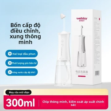 Máy rửa mũi điện phun sương dùng tại nhà cho người lớn, rửa khoang mũi, trẻ em bị viêm mũi, dụng cụ thần kỳ làm sạch mũi