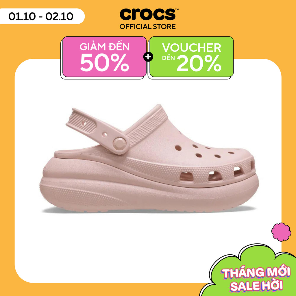 Giày Clog Unisex Crocs Crush Classic - Quartz - 207521-6UR