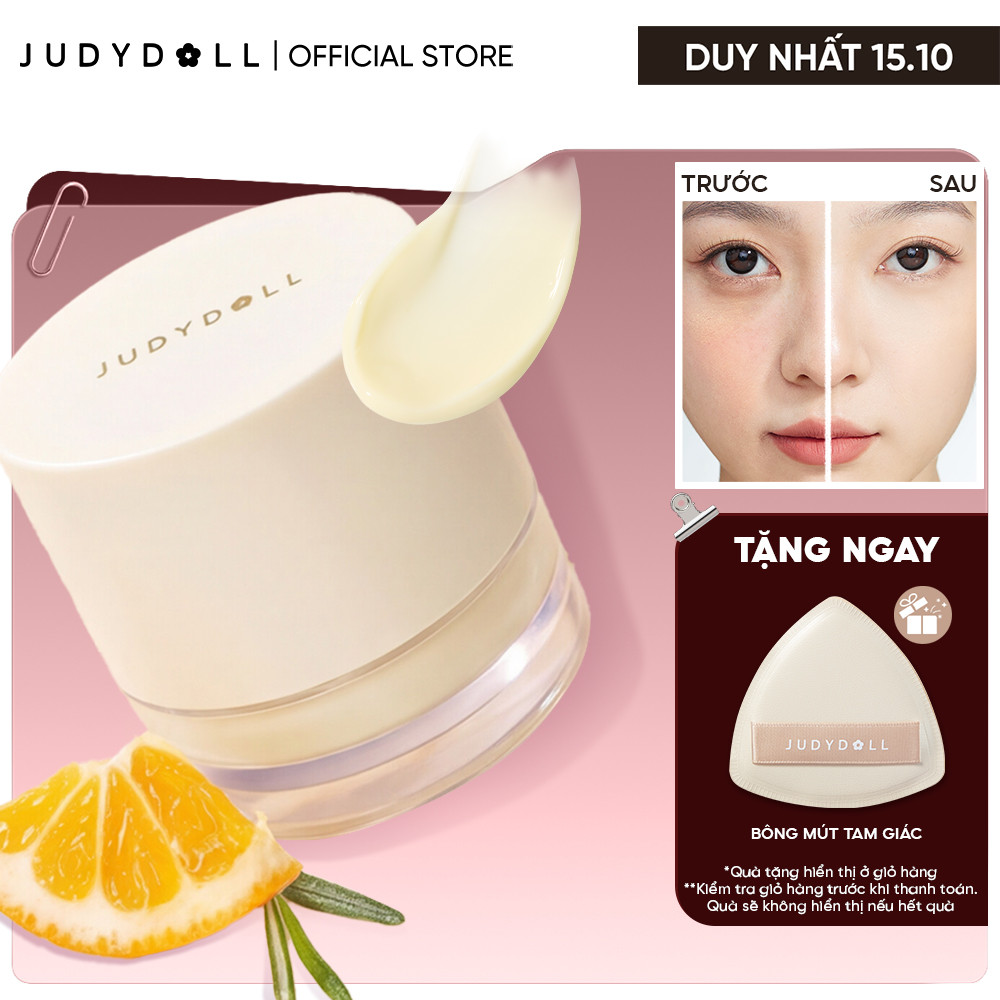 Kem Lót Trang Điểm JUDYDOLL Makeup Base Dưỡng Ẩm Hương Quýt Biển Chống Mốc Nền Giữ nền lâu trôi cho Da khô 30g