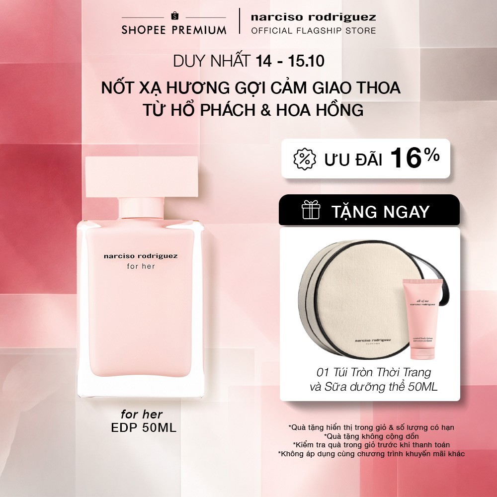 Nước Hoa nữ Narciso Rodriguez For Her Eau De Parfum 50ml