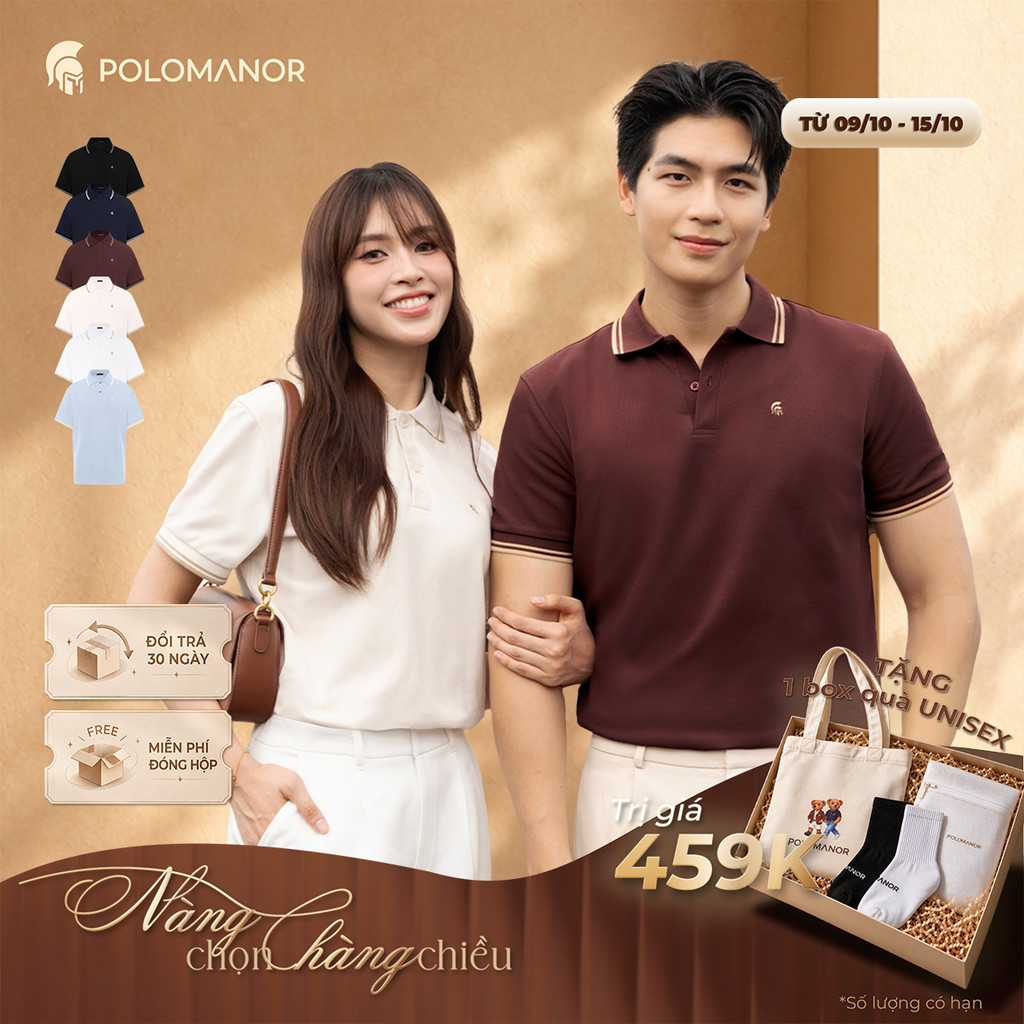 [BEST SELLER] Áo polo nam cao cấp ICON DIAMOND, POLO QUỐC DÂN, vải CVC Diamond sang trọng - POLOMANOR