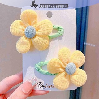 Bộ 2 món onetimingfine Trẻ em ' S Vải Dễ Thương Cặp Hoa Kẹp Phụ Kiện Tóc Cô Gái Kẹp Tóc Tính Khí Kẹp Mũ Đội Đầu Cho Bé Bán Buôn VN