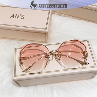 Onetimingfine 2021 Thời Trang Gradient Nữ Đại Dương Cắt Nước Viền Ống Kính Chống Nắng NữUV400 VN