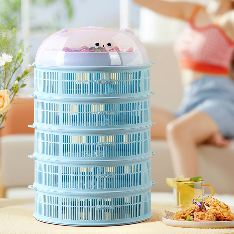 Mới Vỏ Rau Củ Củ Củ Nhiều Lớp Giỏ Rửa Rau Củ Vỏ Cơm Hộ Gia Đình Bàn Ăn Che Bụi Chống Muỗi